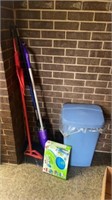 Bissell sweep up, broom, swiffer, trash can