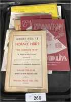 Local Programs, Play Books/Programs, Ephemera.