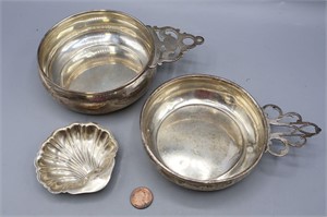 Wallace Sterling Porringers & Shell Dish 224g