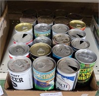 FLAT OF ASSORTED BEER CANS