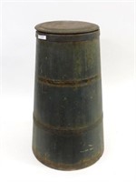 A tall tapered bucket/ churn. 19th century. Old