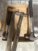 2qty Claw Hammers & 2qty Ballpeen Hammer