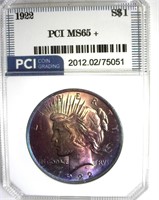 1922 Peace PCI MS65+ Beautiful Color