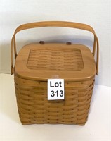 Longaberger Handwoven Small Picnic Basket with