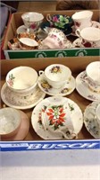 (2) Boxes Bone China Tea Cup & Saucer Sets