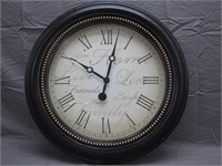 Vintage Quartz Roman Numerals Wall Clock
