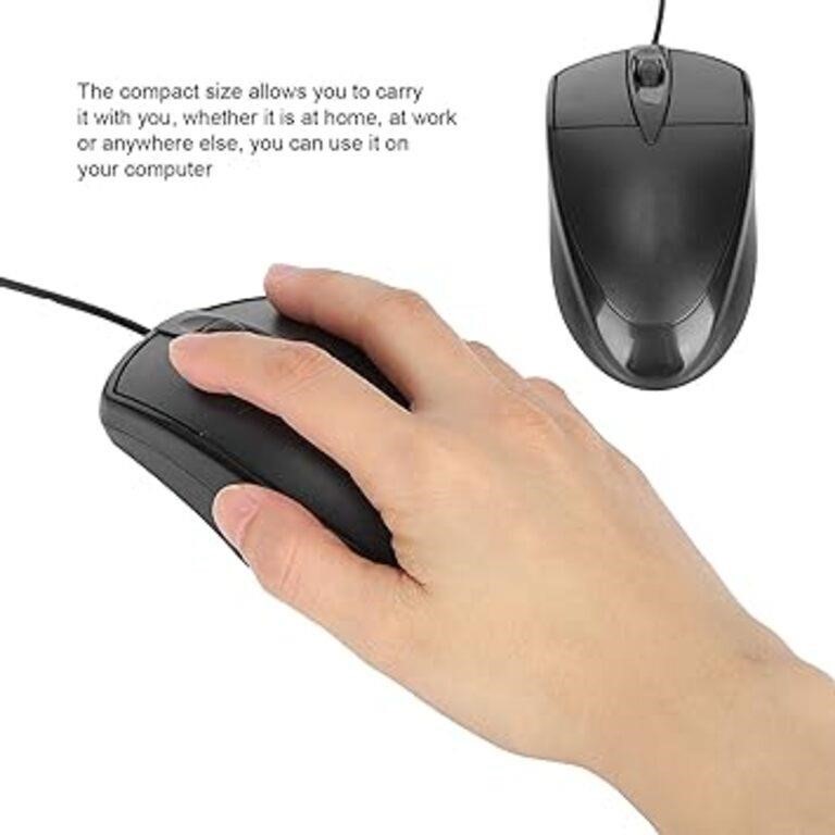 (N) Mixie USB Wired Computer Mouse, Silent USB Cor