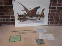 22x28" Ringnecked Pheasant Signed & #'d Print
