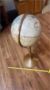 Globe on stand separating
