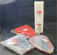 New Pizza Containers & Portable Blender
