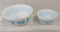 Pyrex - 1957 Amish blue print