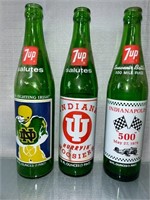 1974 7UP Indiana University Bottle 'Hurryin