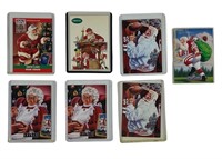 NFL Football Santa Clause Card Set