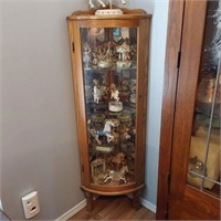 Corner lighted curio cabinet only