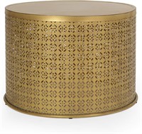 Noxon Table  Gold  25.5x25.5x17.5 in