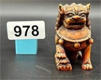 3" Resin Foo Dog with great details