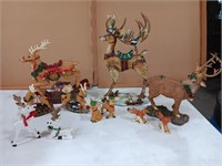 Christmas decorations,  misc reindeer tallest