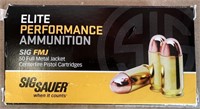 Box of 50 Sig Sauer .38 Special 125 GR. FMJ Ammo