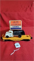 lionel 6151 flat car range patrol truck in box