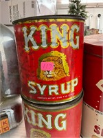 2 King Syrup Tins