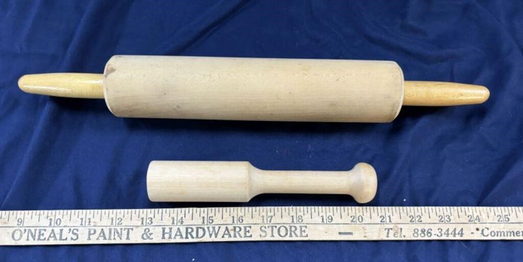 Vtg. Wooden Rolling Pins