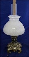 Lamp w/Milk Glass Shade