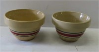 2 RRP CO Yellow Ware Bowls