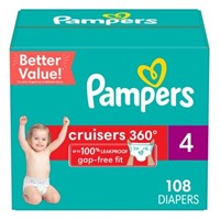 Pampers Cruisers 360 Diapers Size 4 108 Count