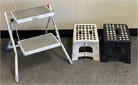 Step Ladders Including Polder, Lot of 3