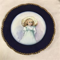 French Porcelain Portrait Plate