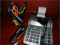 Calculator and Pens