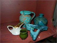 Five Pieces Ceramics and Pottery