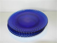 Cobalt Blue Glass Plates