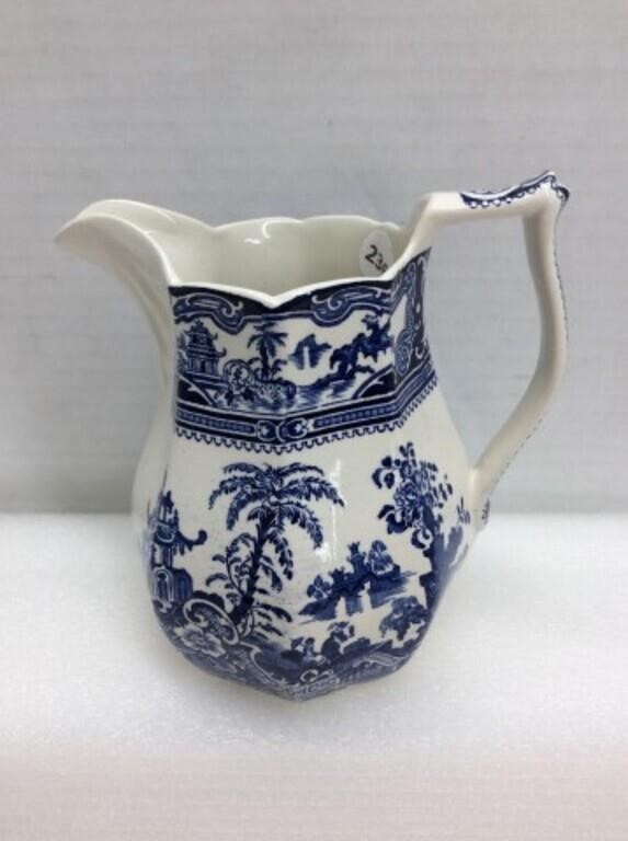 Blue & White Jug, 5 " - W.adams & Sons,