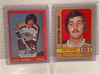 Carol Vadnais 72/73 & 73/74 Cards NRMINT