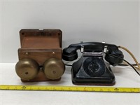 2 part antique phone set