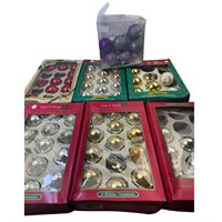 Assorted Christmas Ornaments in Original Boxes
