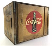 Vintage Coca Cola Advertising Wood Crate