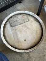 Large Lazy Susan Garage
Made from a Barrel Top