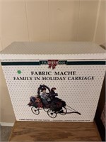 Fabric Mache Holiday Carriage