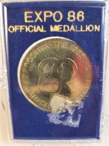 1986 Vancouver BC Expo 86 Official Medallion