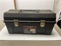 22” Plastic tool box with contents