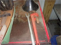 Pipe Wrench, Ball Joint Tool, Funnel