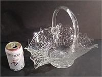 Large Antique Glass Basket