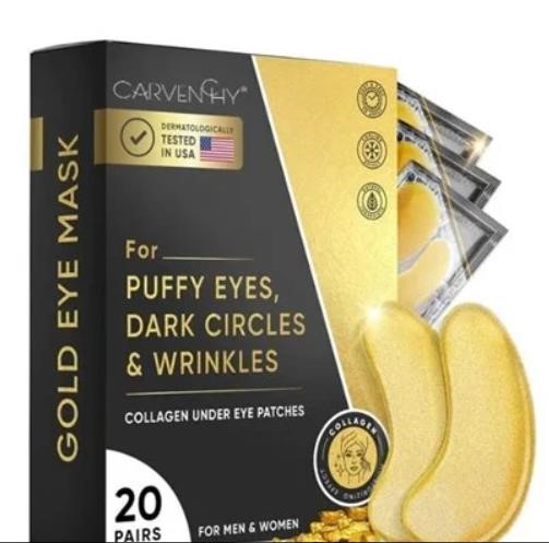 24 K Gold Eye Mask 2 Boxes 40 Pairs