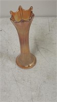 Carnival glass vase 9 inch