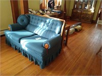 Two cushion loveseat blue print