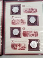 US Silver Dollars From Four Centuries In Folder