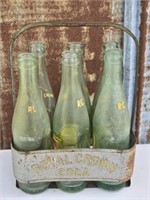Vintage Royal Crown Crate with RC Bottles