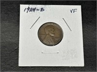 1924-D Lincoln Cent VF Semi-Key Date!